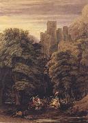 William Turner of Oxford A Scene in the vicinity of a Baronial Residence in the reign of Stephen (mk47) china oil painting reproduction